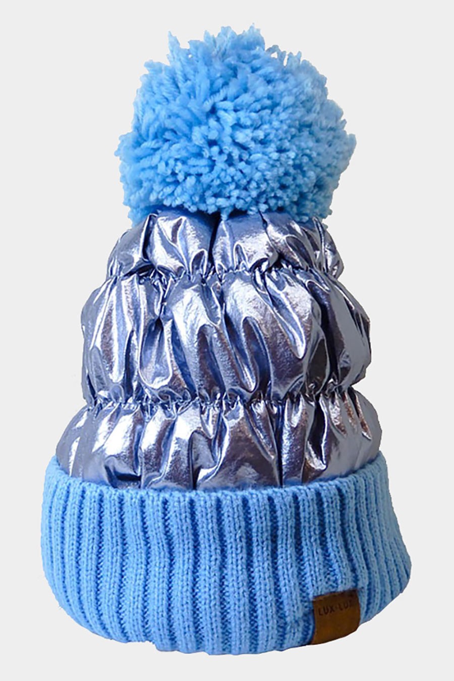 Metallic Puffer Hat