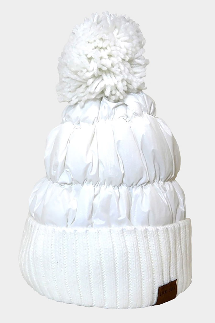Metallic Puffer Hat