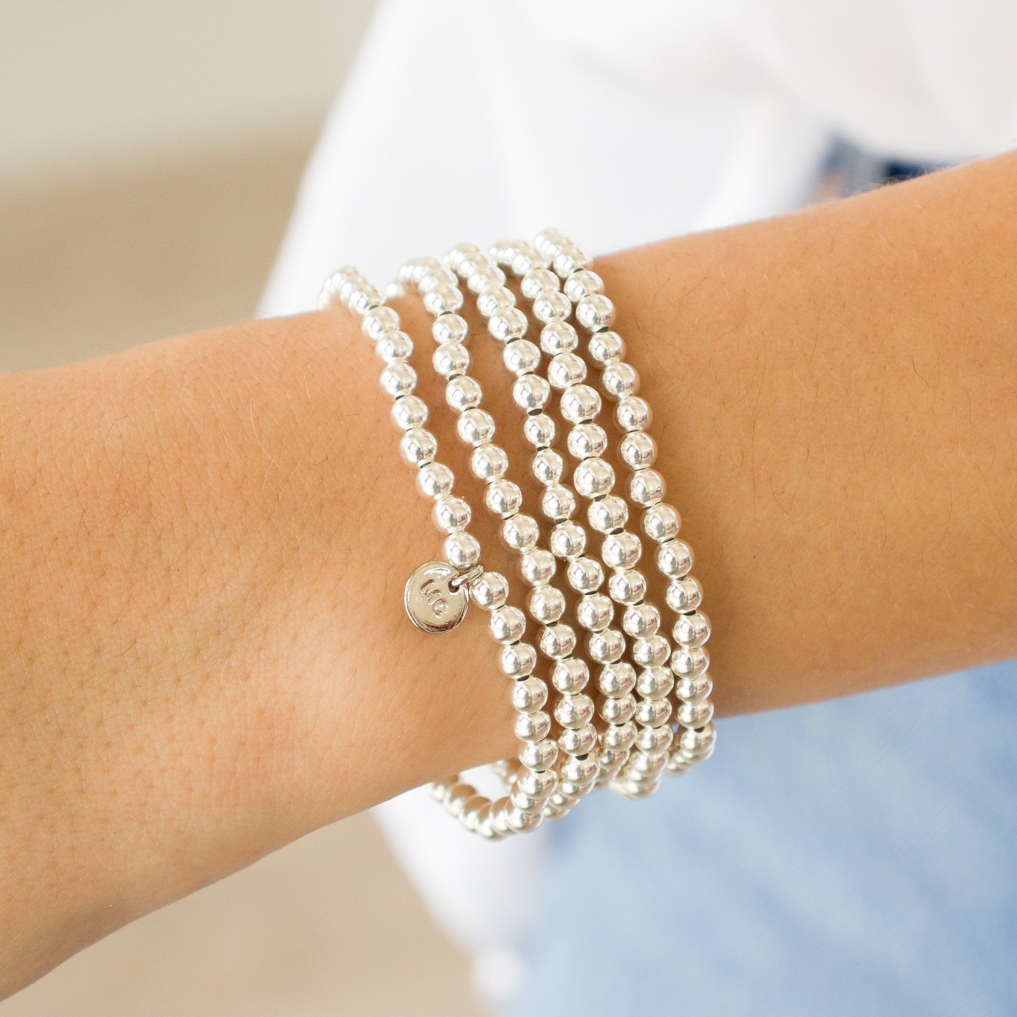 Stacked By MAC Sterling Silver Bracelets - 4MM