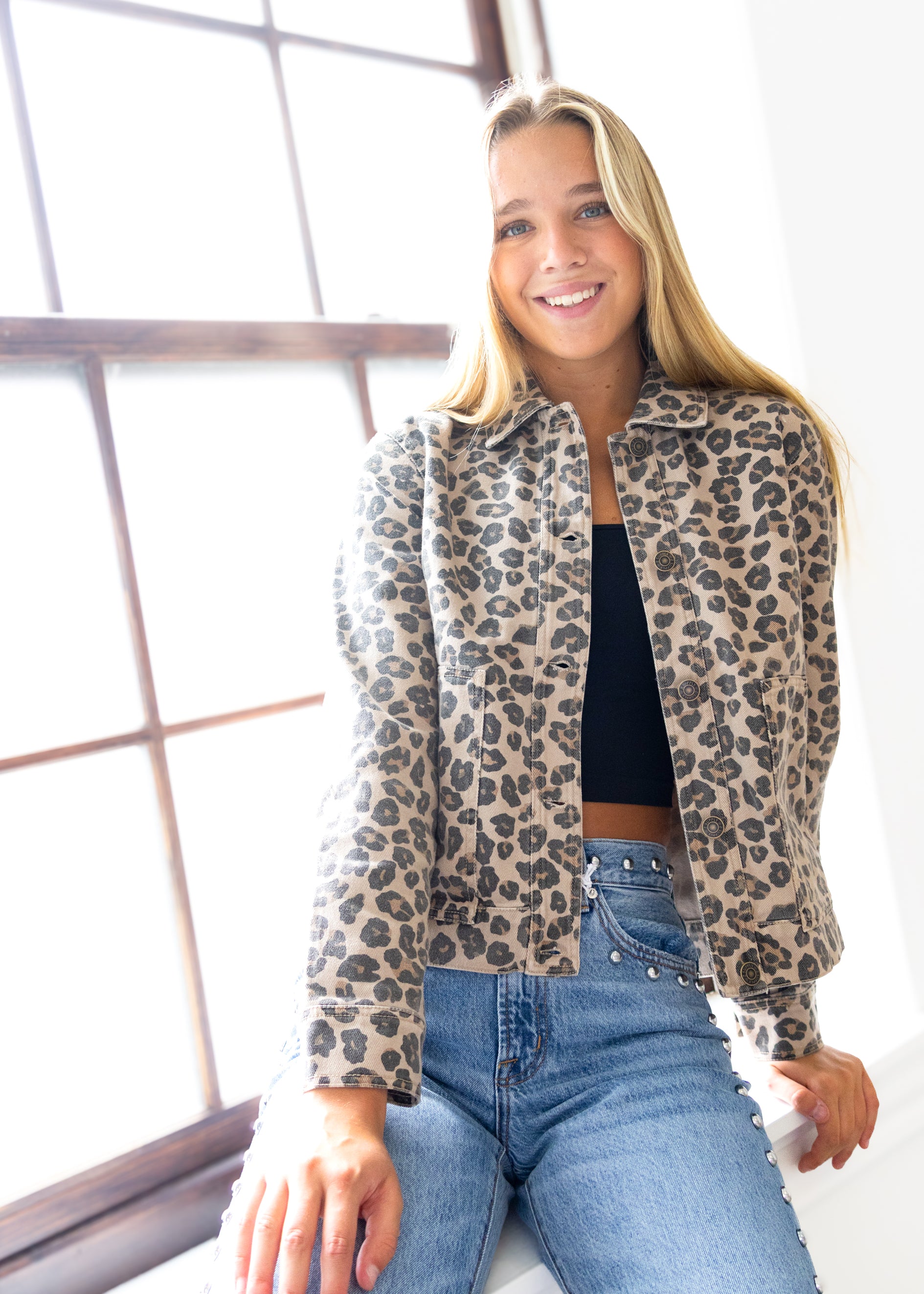 Z Supply Bel Air Leopard Denim Jacket – MAC Collection