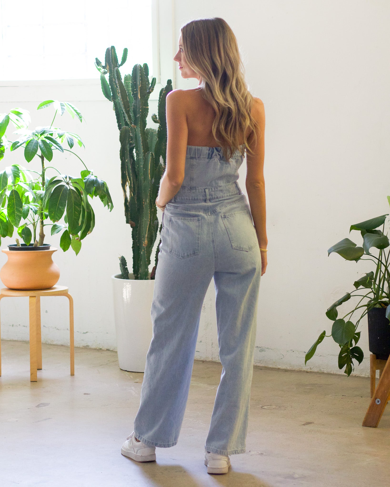 Corset Denim Jumpsuit