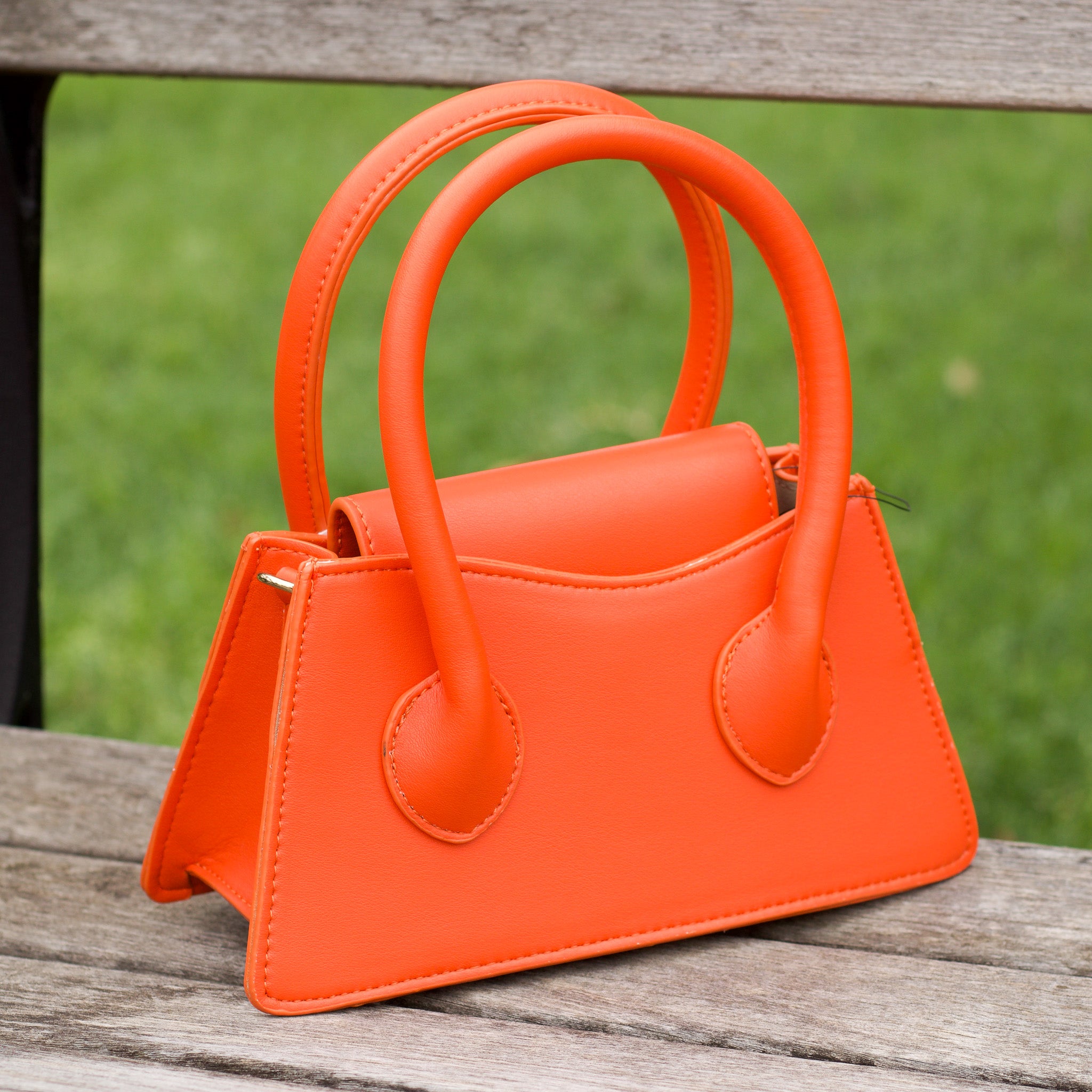 Double Handle Crossbody - Orange