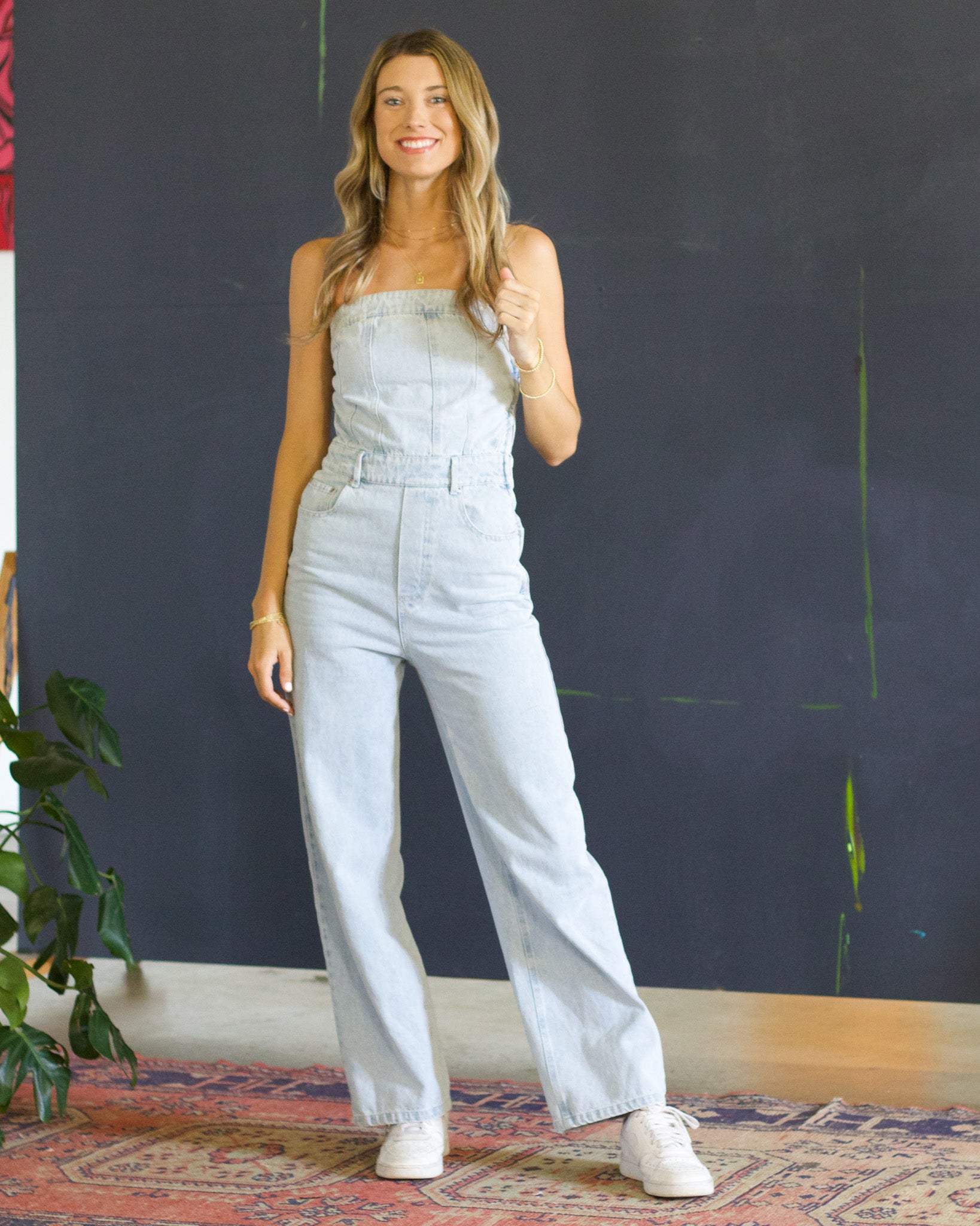 Corset Denim Jumpsuit