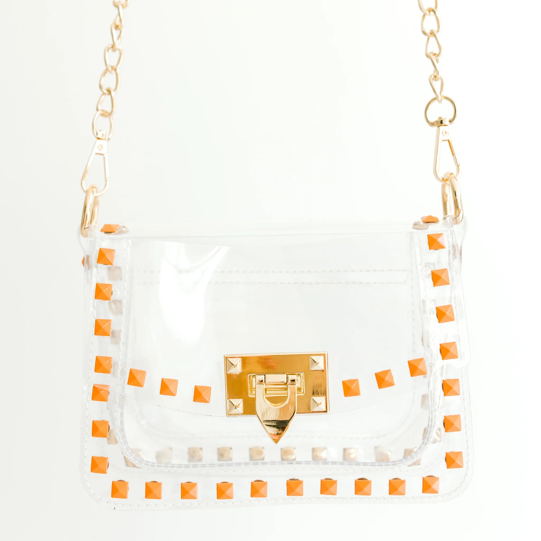 Clear Crossbody Bag - Gold Hardware