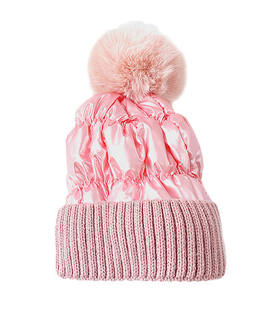 Metallic Puffer Hat