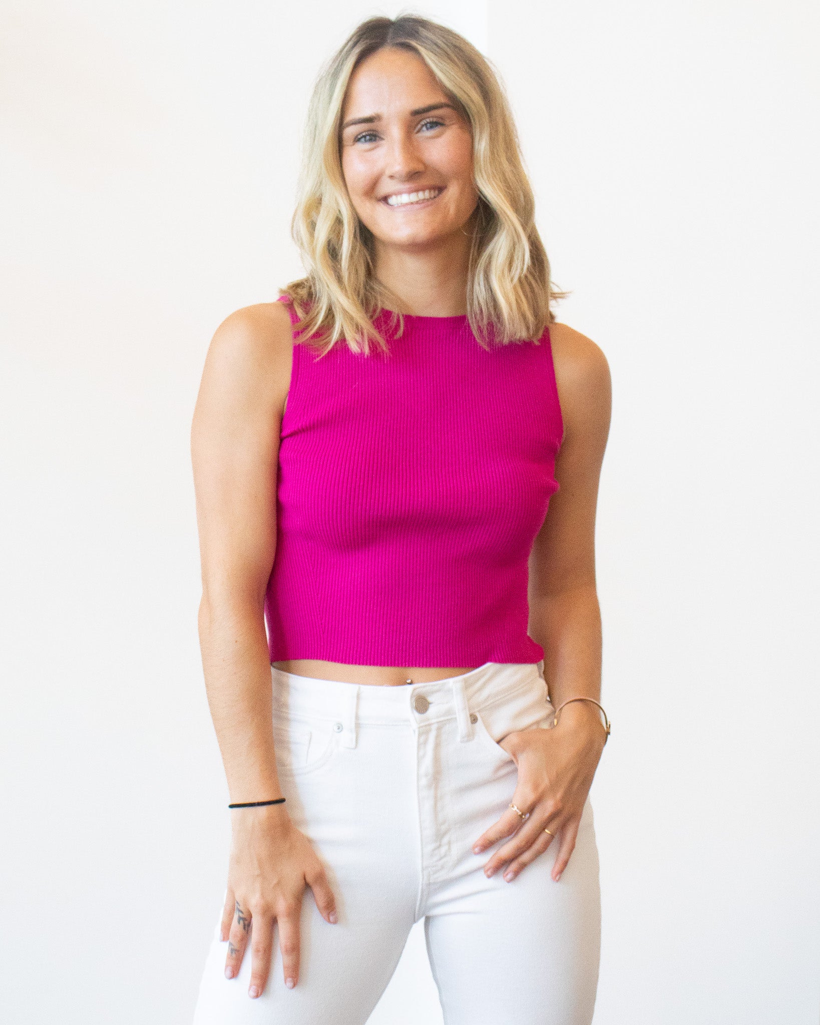 Ribbed Staple Tank