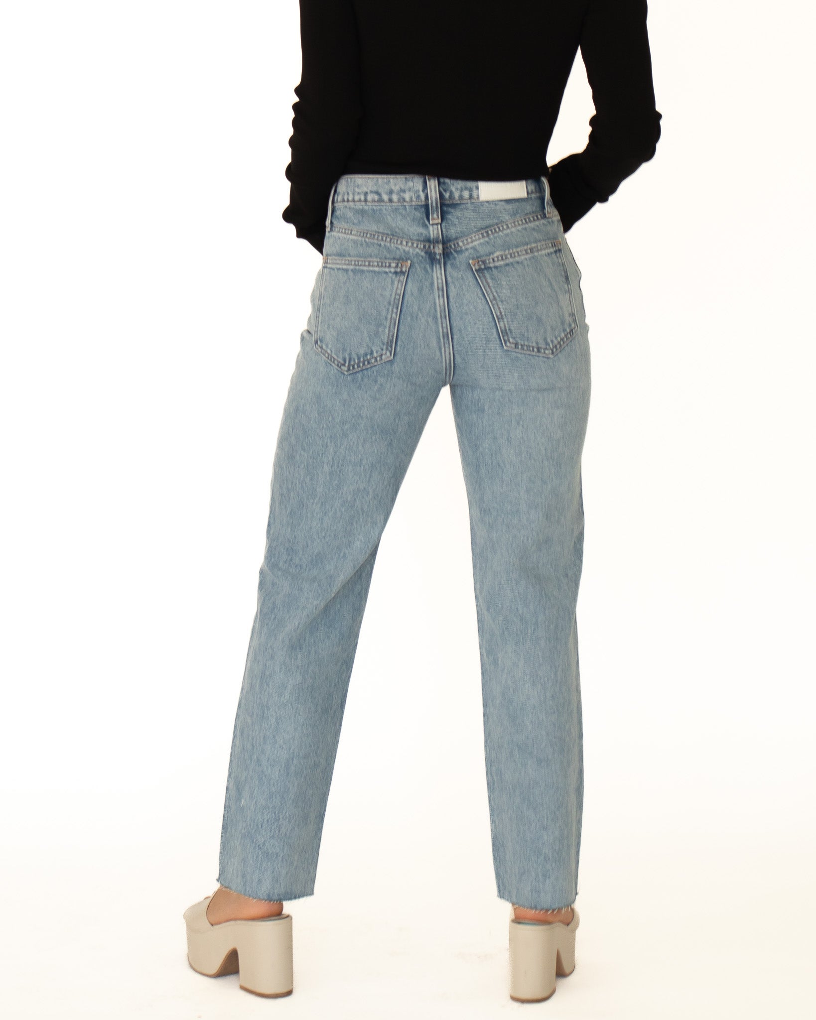 Charlie High Rise Straight Leg Jean