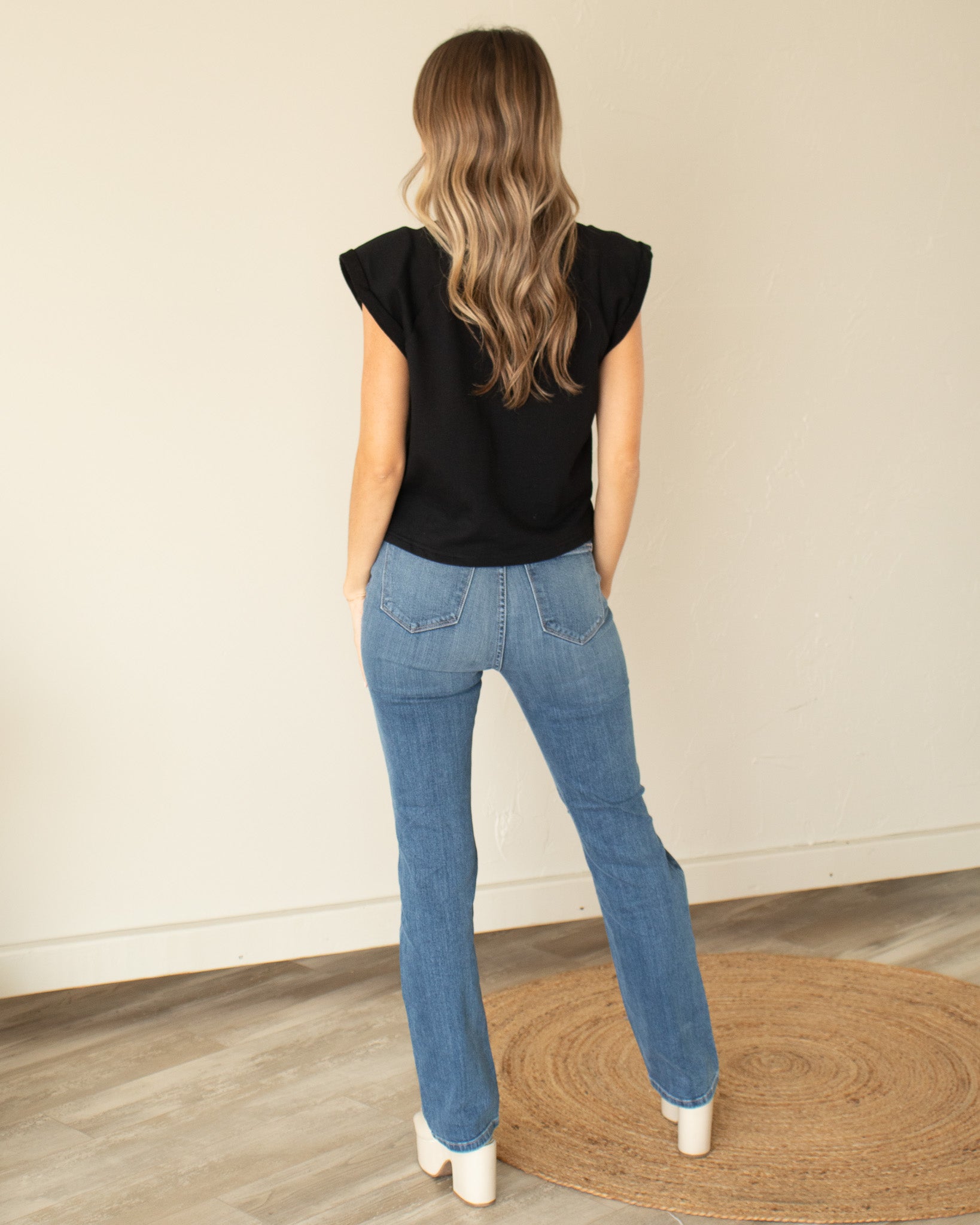 Black Boxy Tee