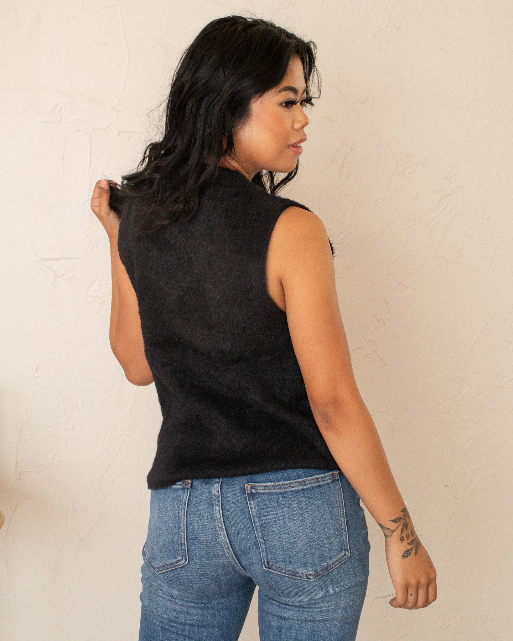 Black Softest Ever Sweater Tank