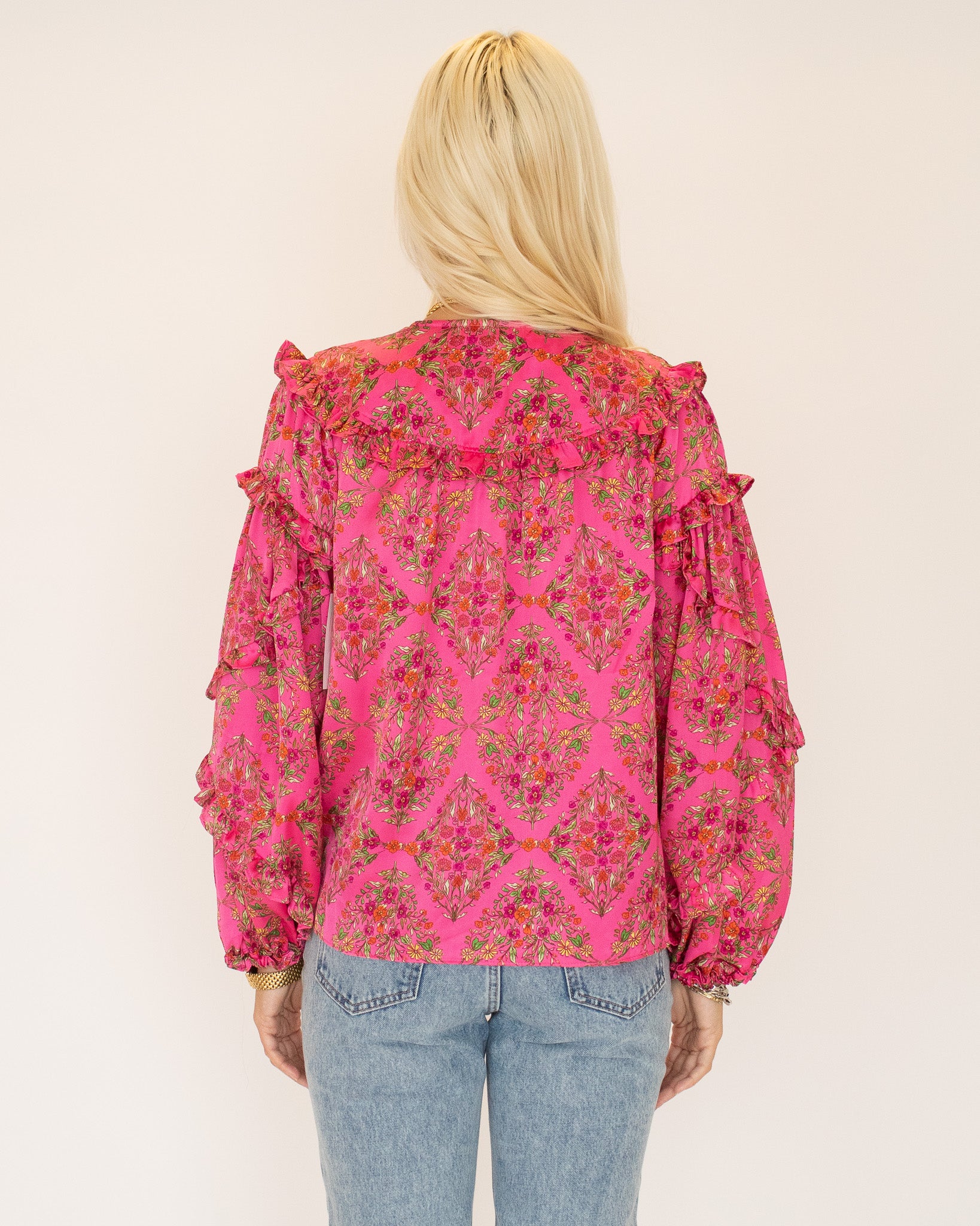 Paige Floral Ruffled Blouse