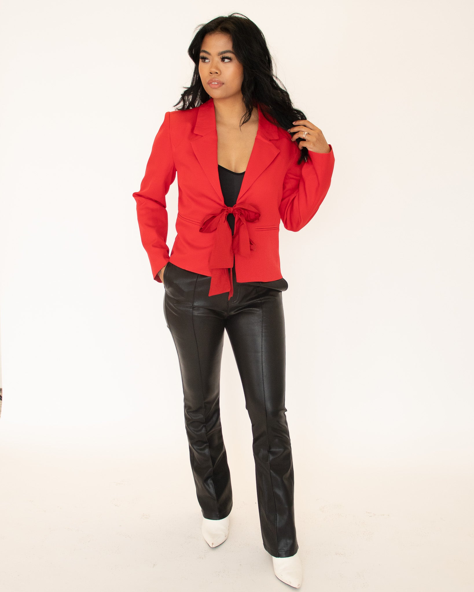 Regina Vegan Leather Pants