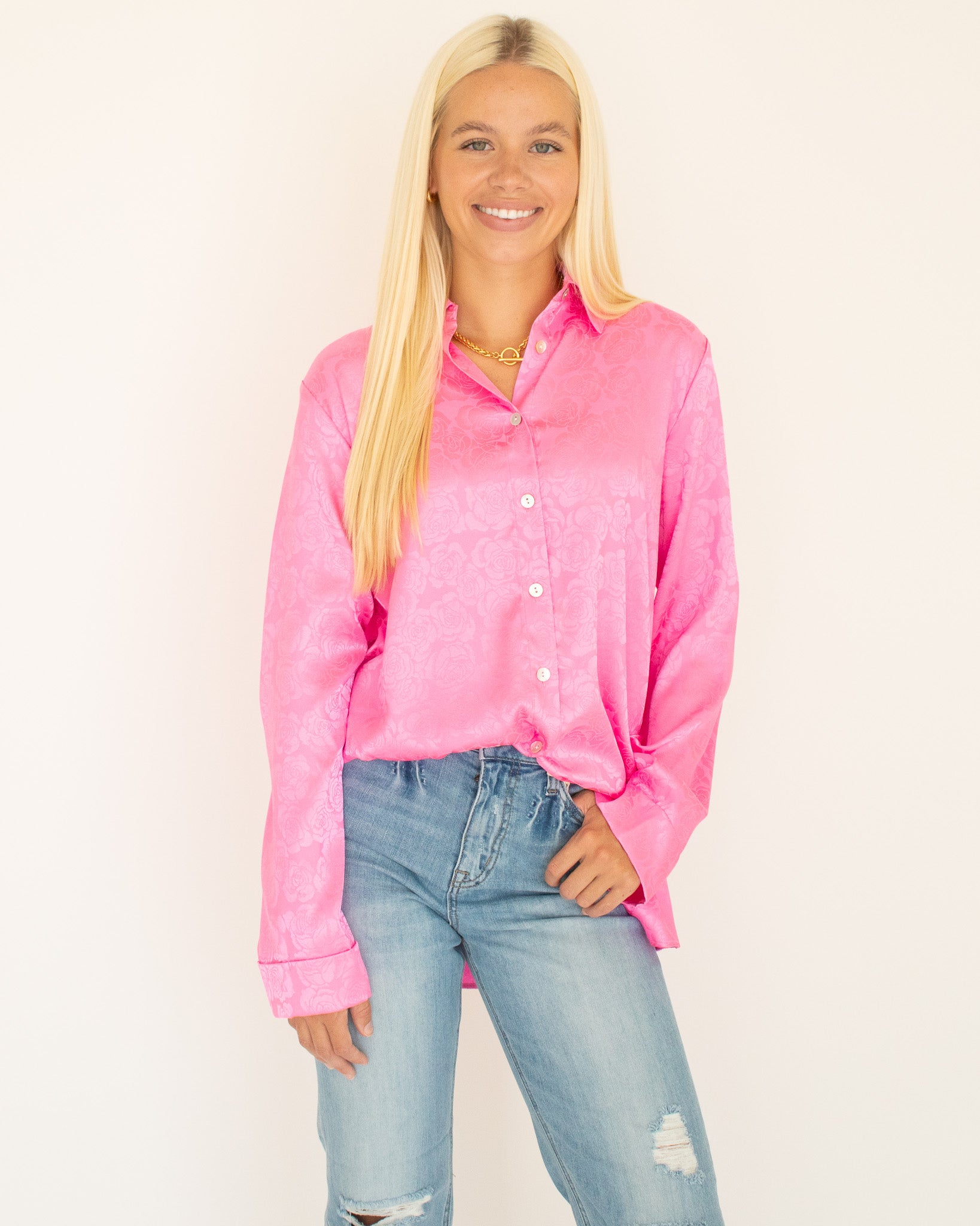 Smith Satin Button Down