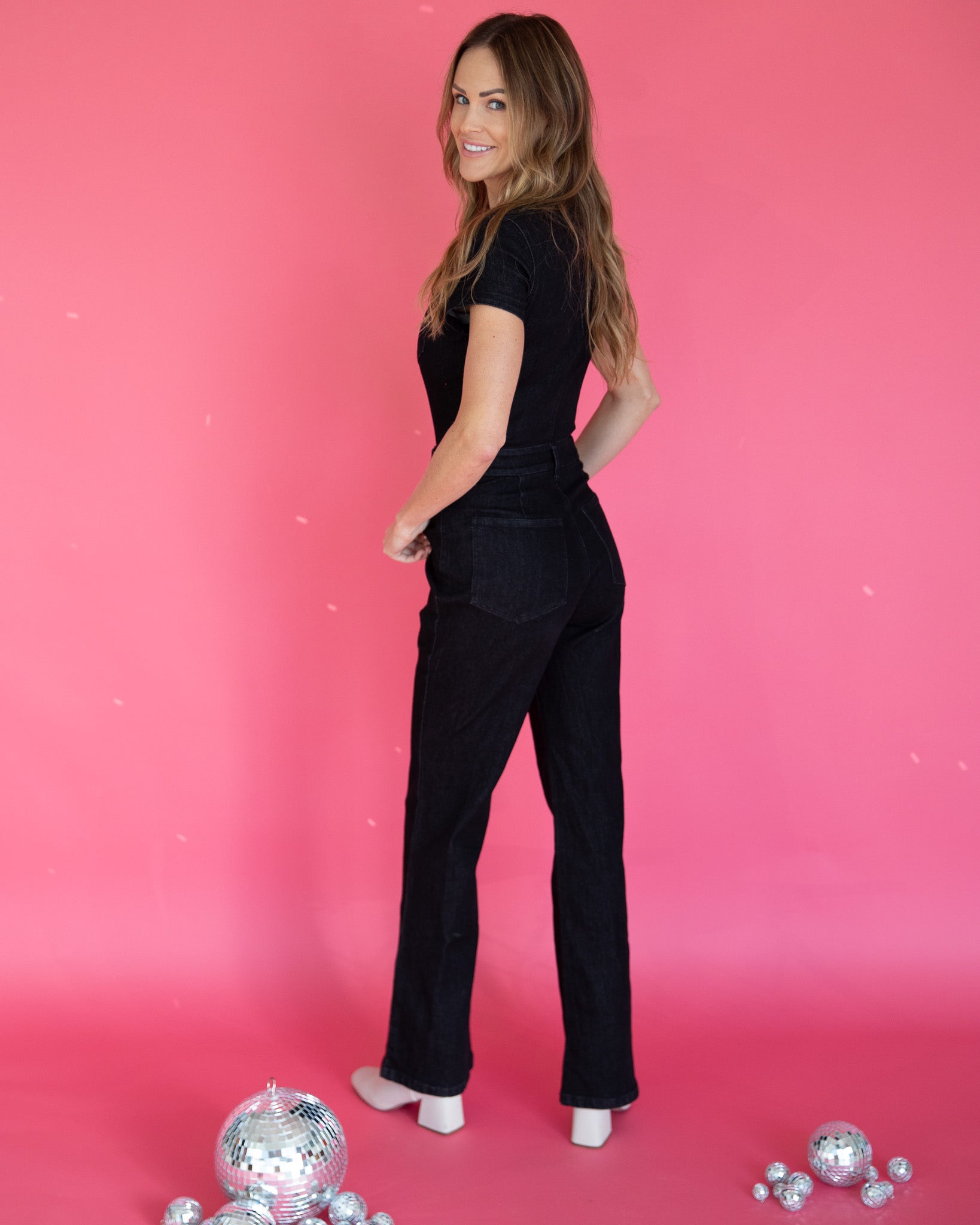 Denim Wide Leg Jumpsuit