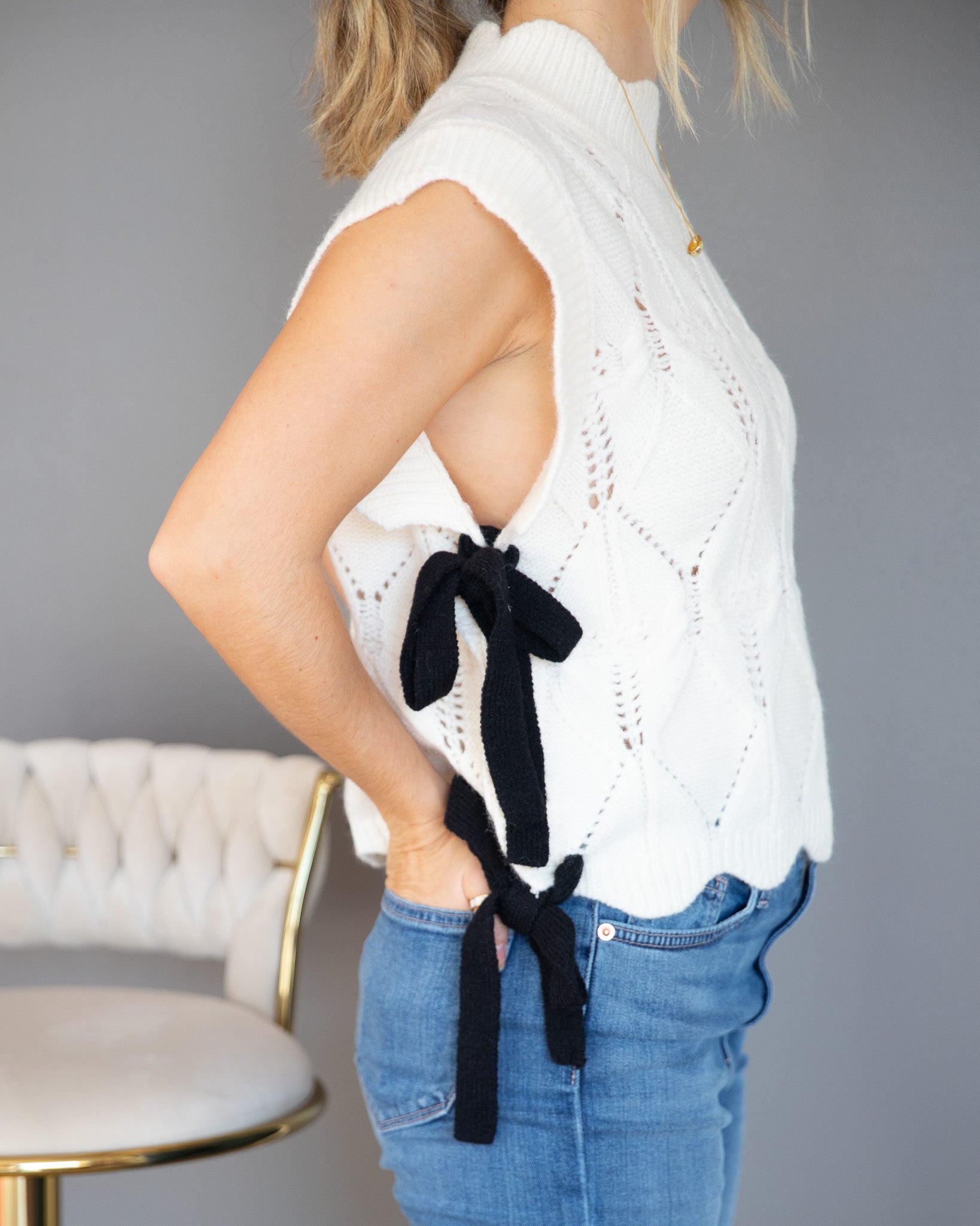 Laced Together Knit Sweater