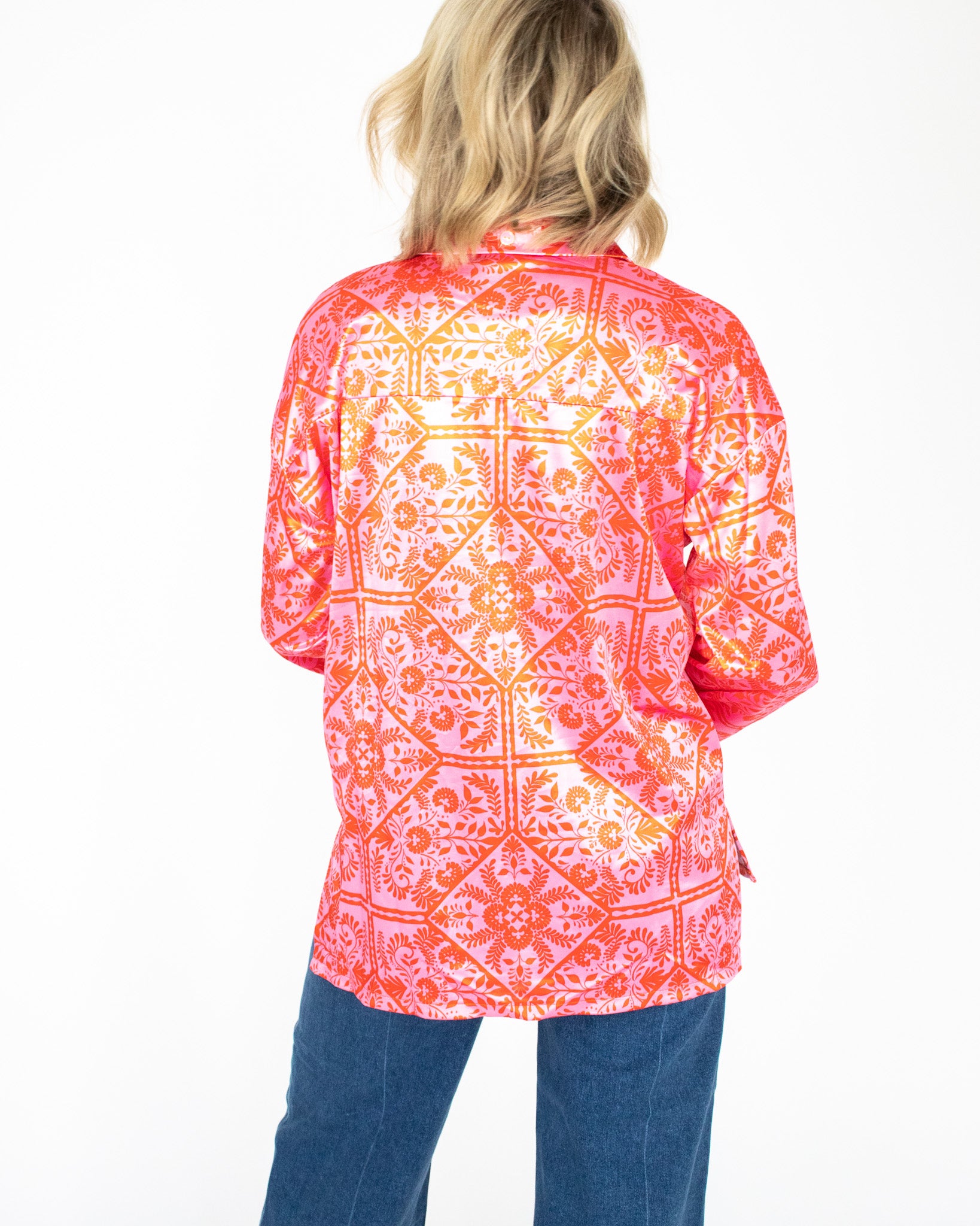Vintage Printed Button Down