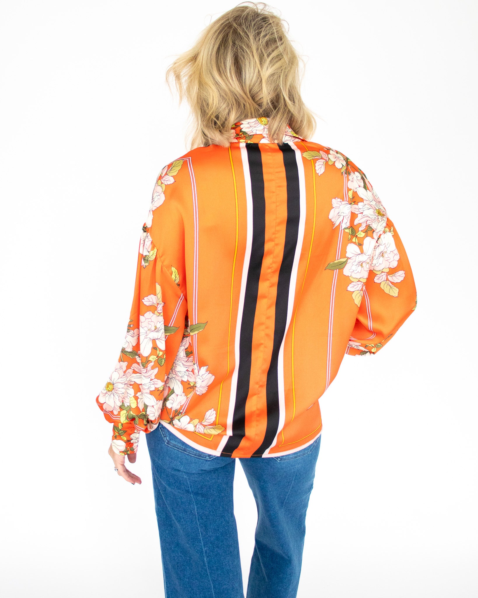 Fall Floral Print Button Down