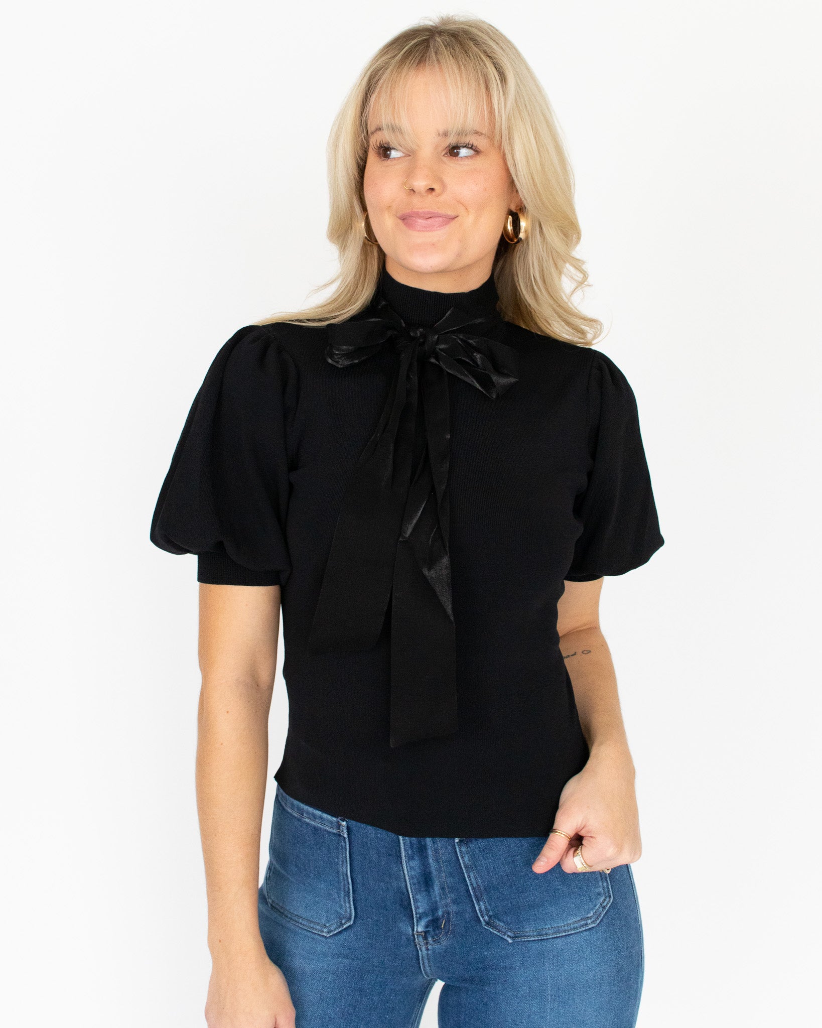 Katherine Bow Tie Top