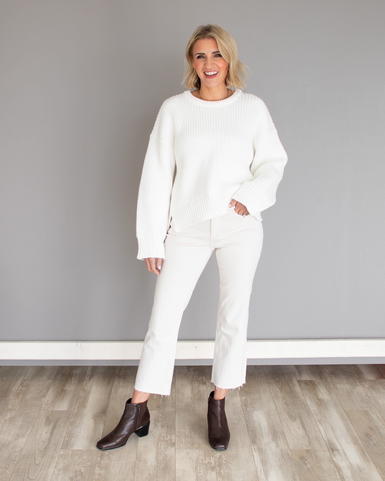 Cuddle Up Cream Sweater