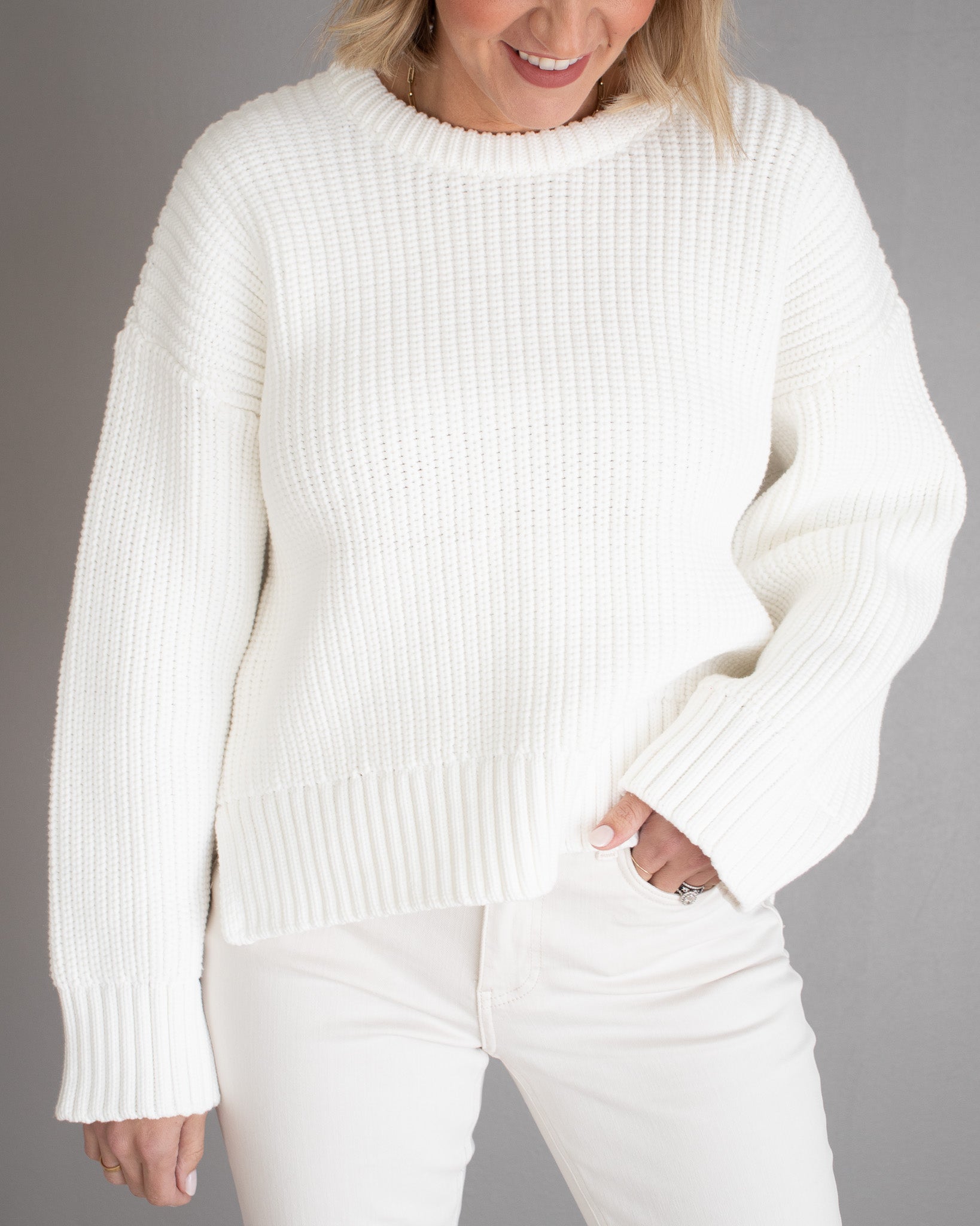 Cuddle Up Cream Sweater