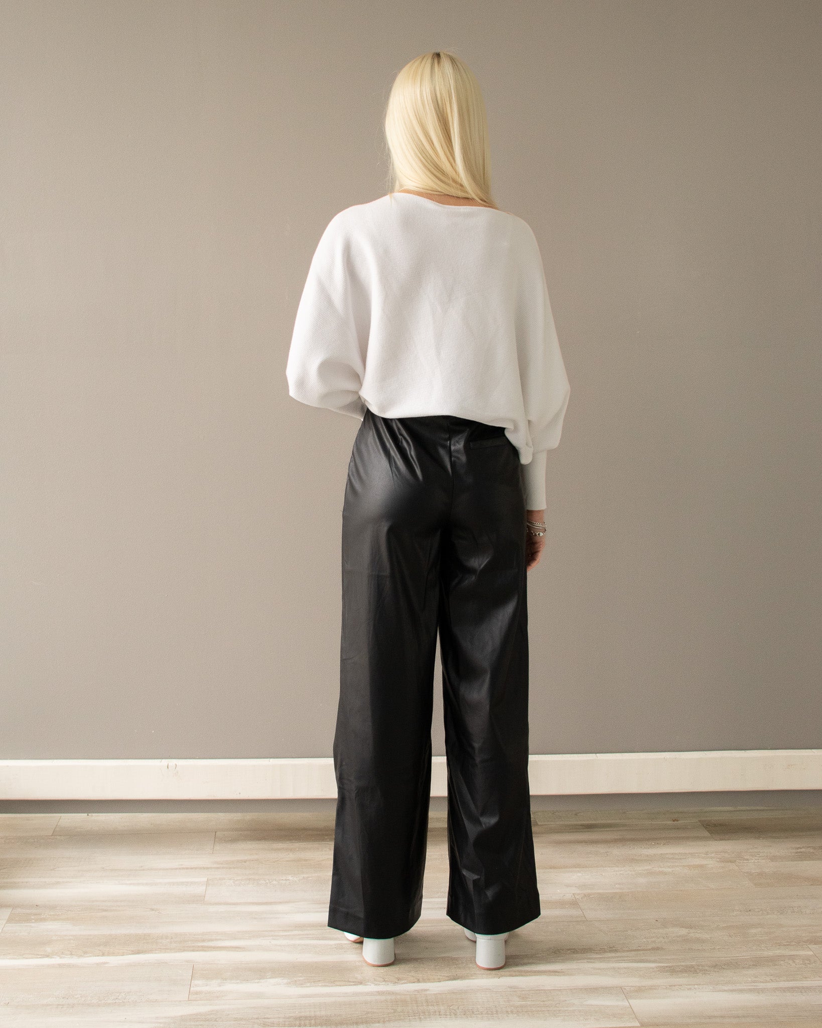 Everyday Vegan Leather Trouser