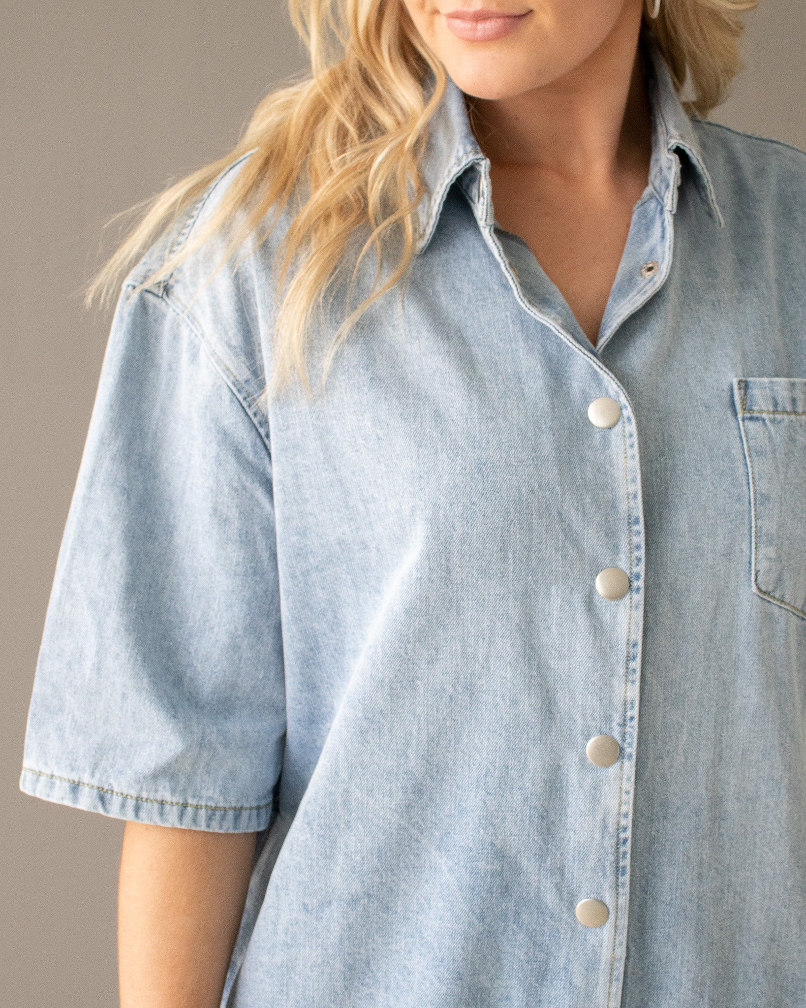 Snaps For Denim Romper