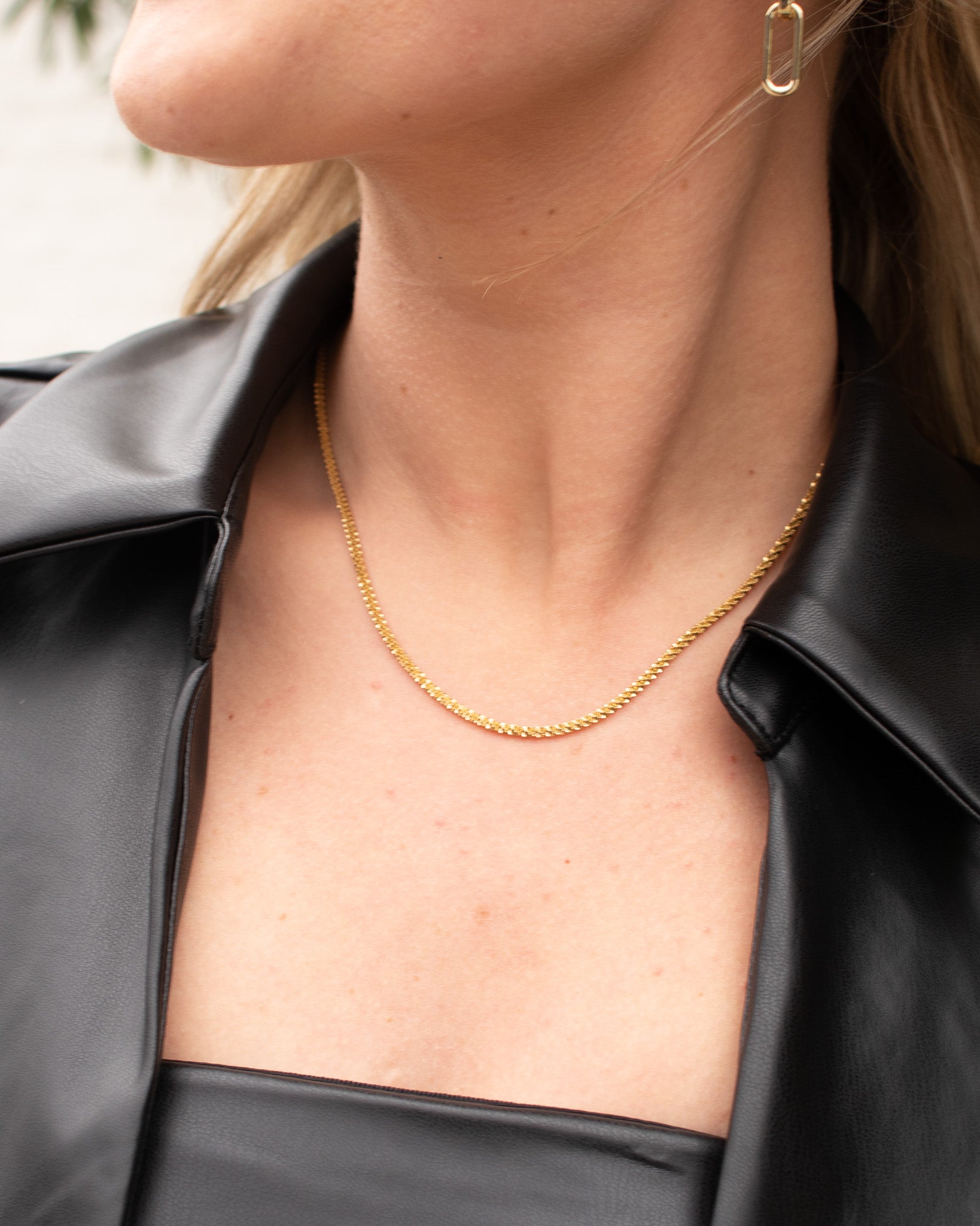 Twisted Vine Gold Necklace