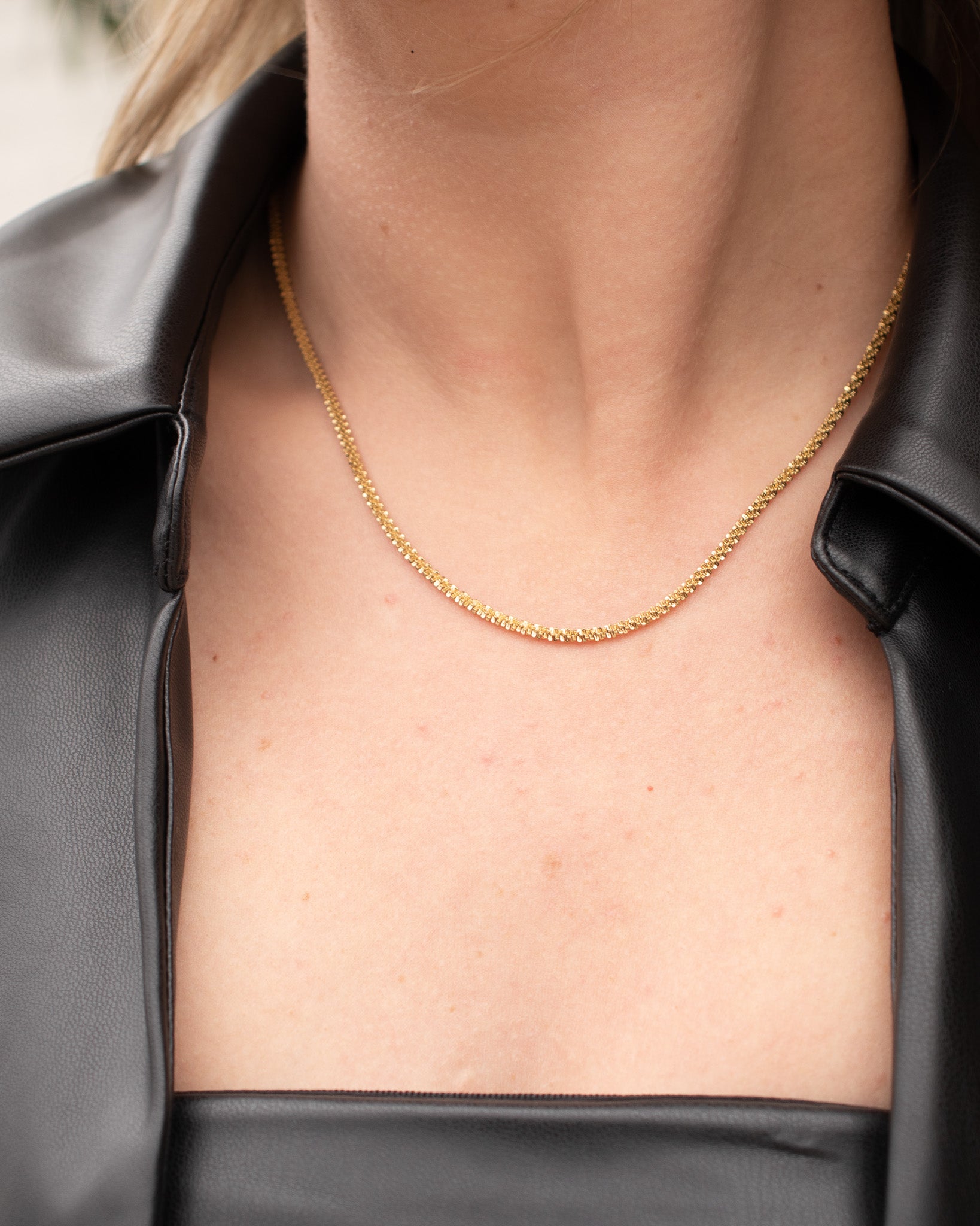 Twisted Vine Gold Necklace