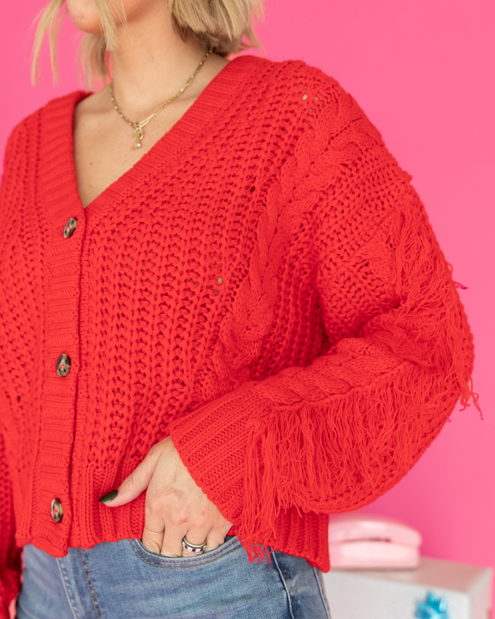 Falling Fringe Cardigan