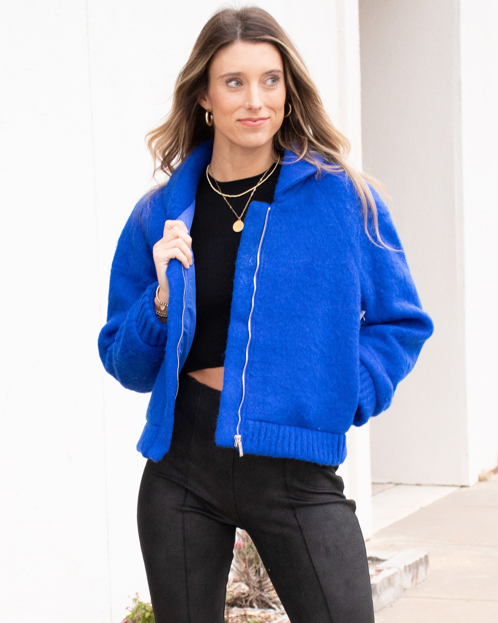 Blue Bomber Jacket