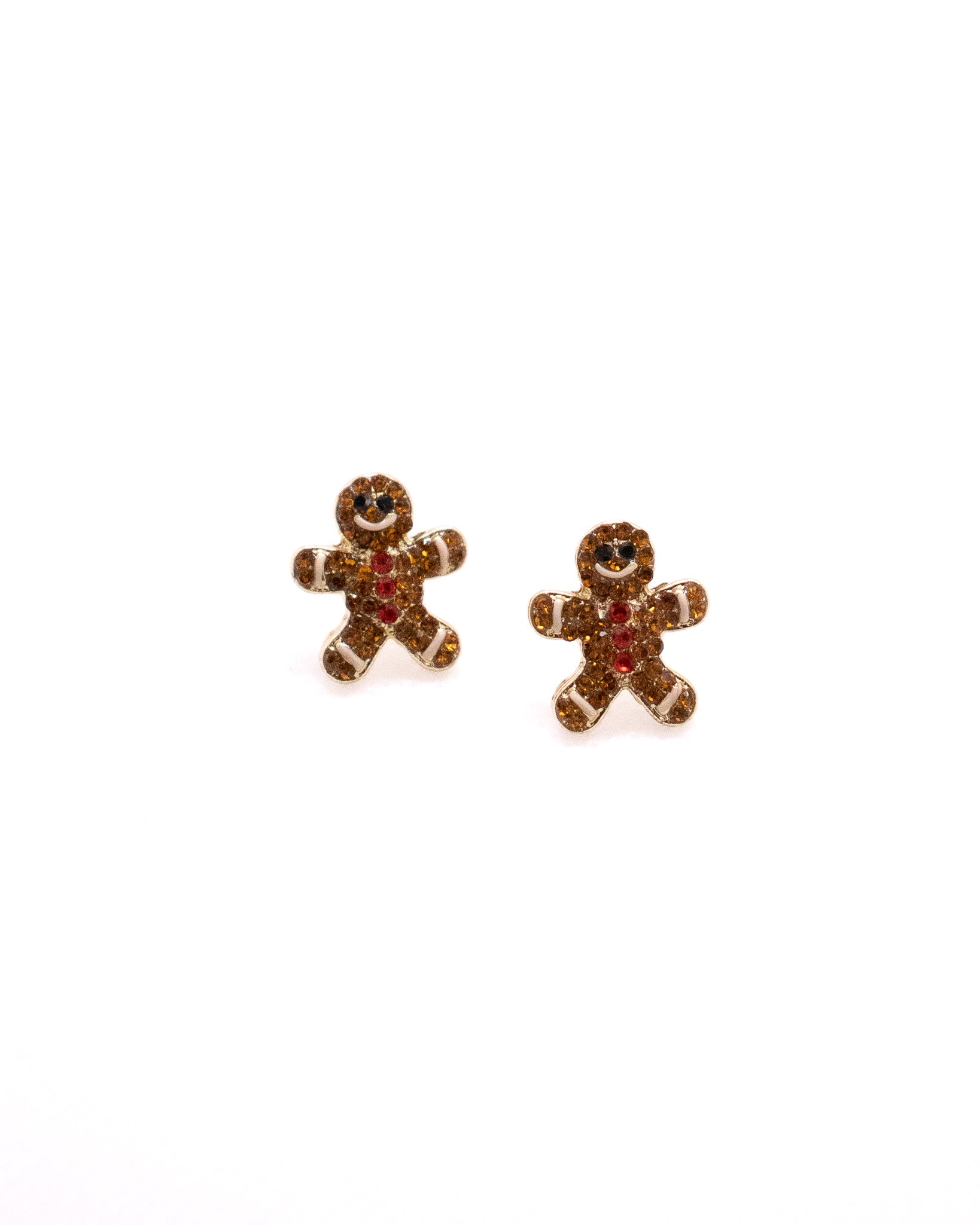 CZ Gingerbread Stud Earring