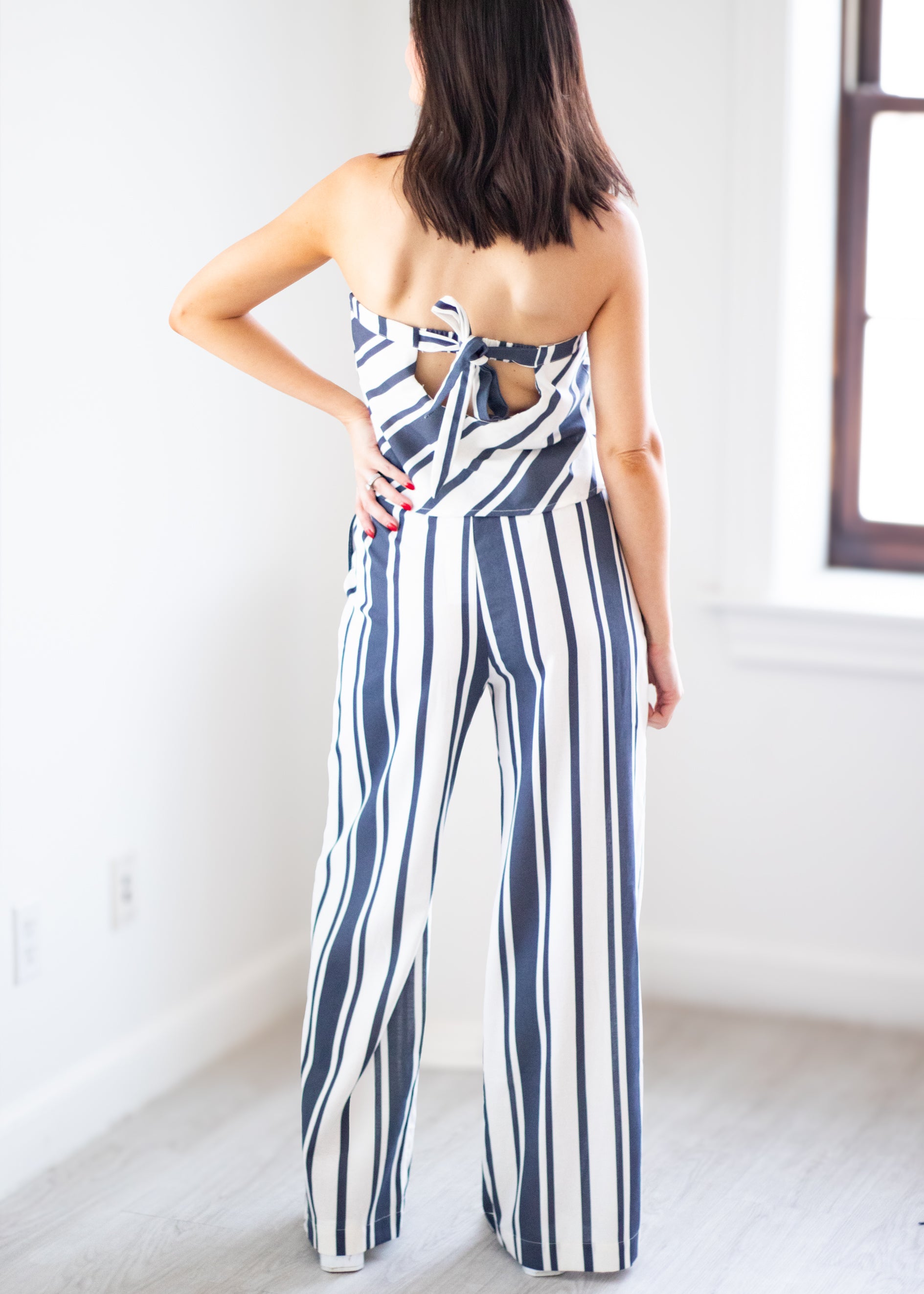 striped matching set