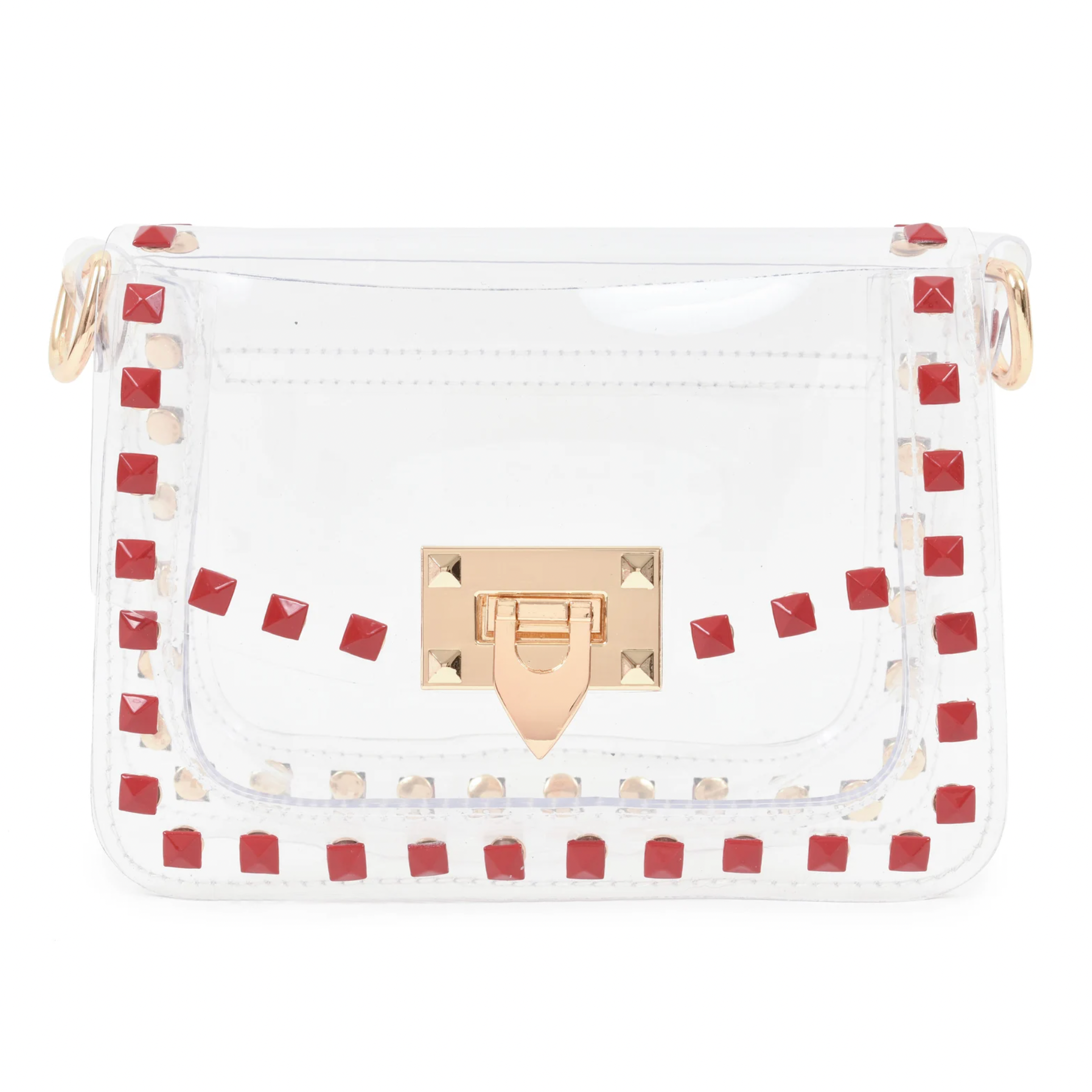 Clear Crossbody Bag - Gold Hardware