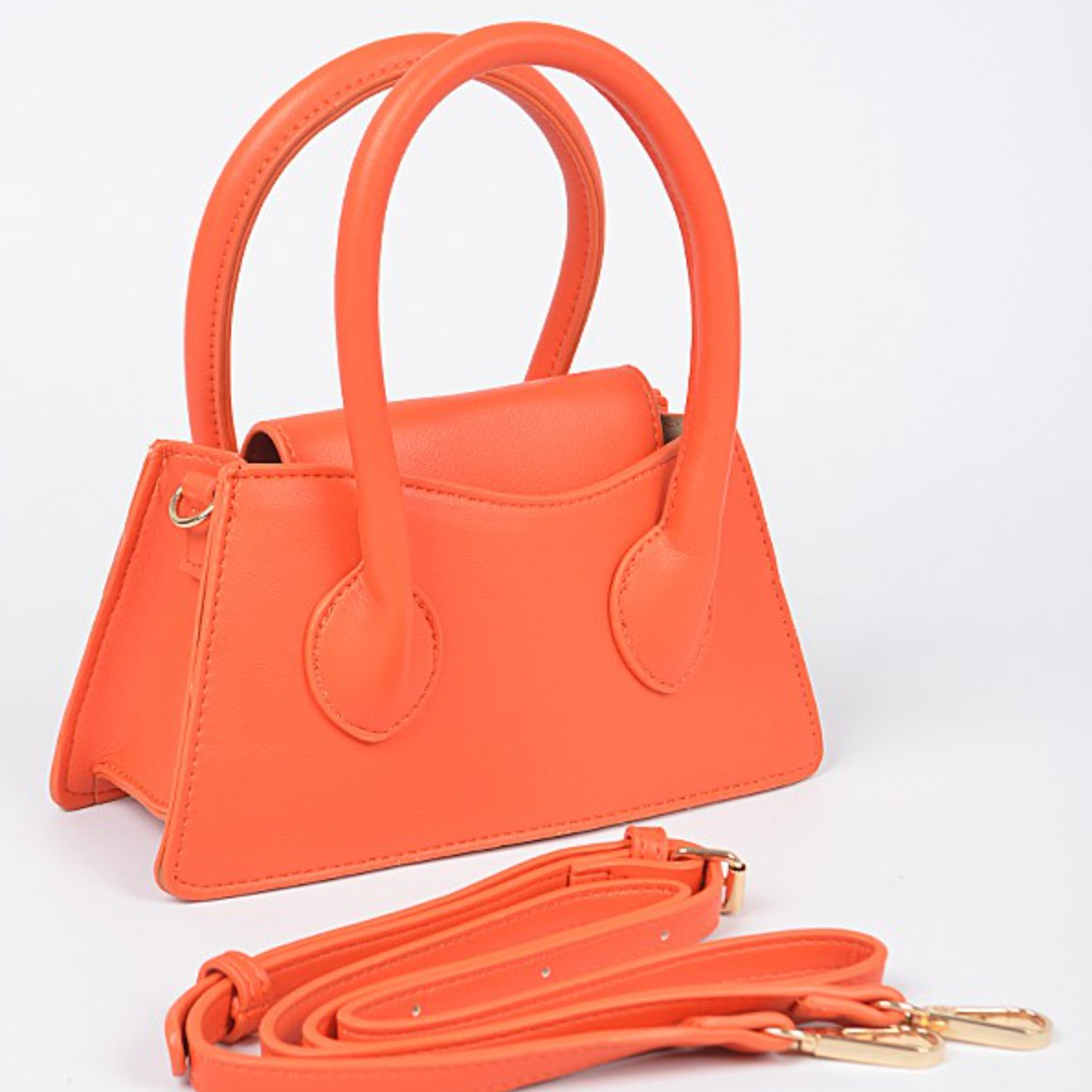 Double Handle Crossbody - Orange