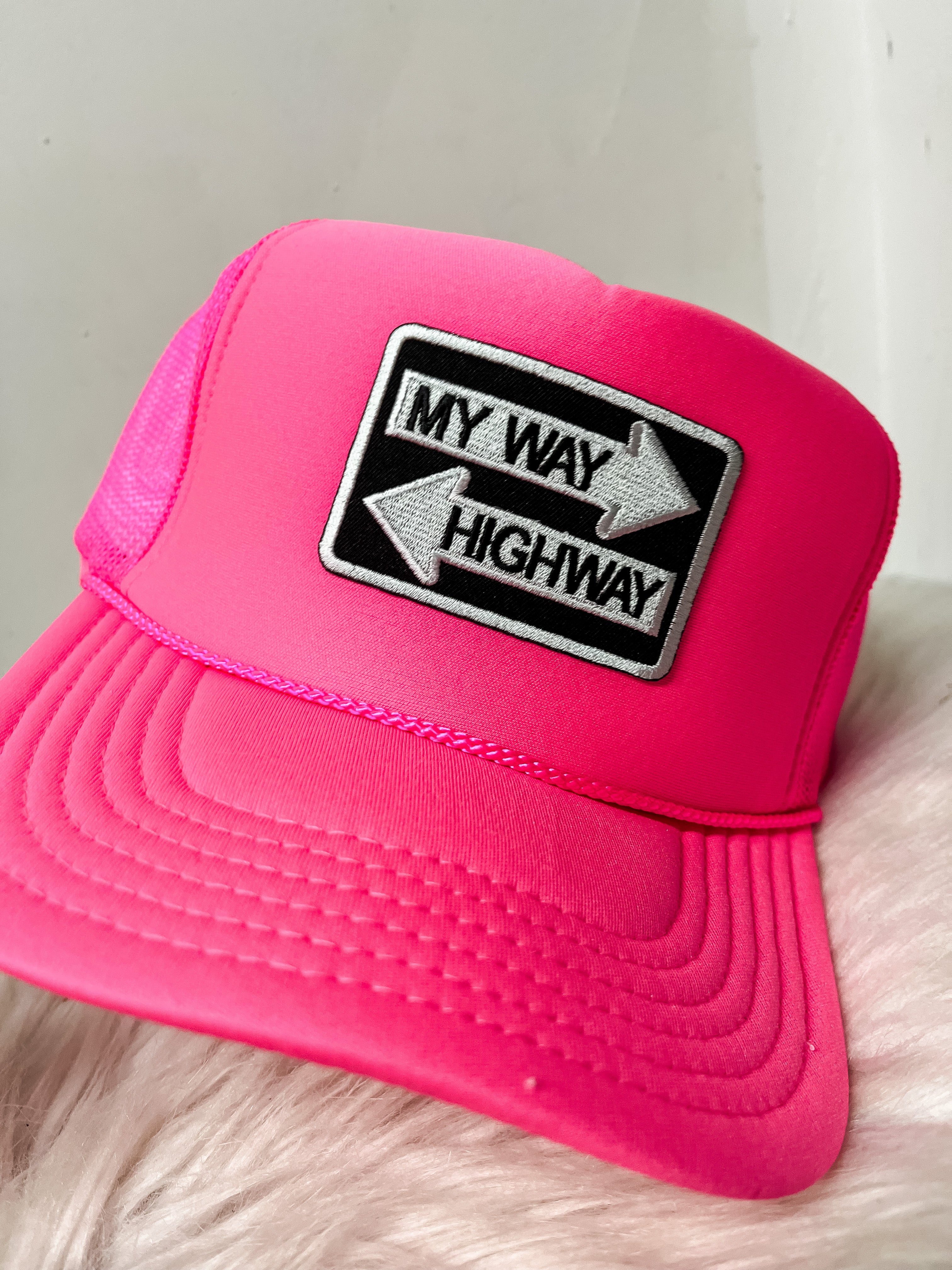 Hot Pink My Way / Highway Trucker Hat