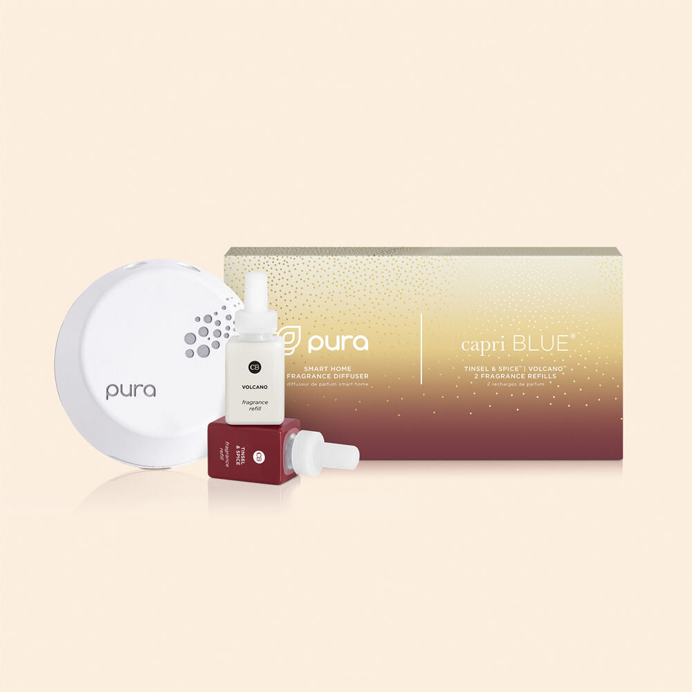 Capri Blue Pura Kit - Volcano/Tinsel & Spice