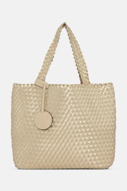 Ilse Jacobsen Reversible Tote - Ivory / Platin