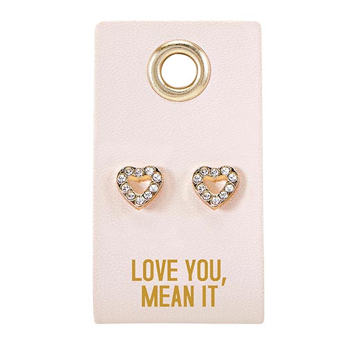 Leather Tag Earrings