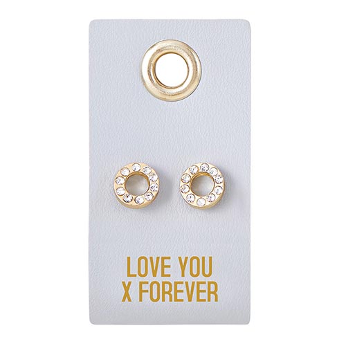 Leather Tag Earrings