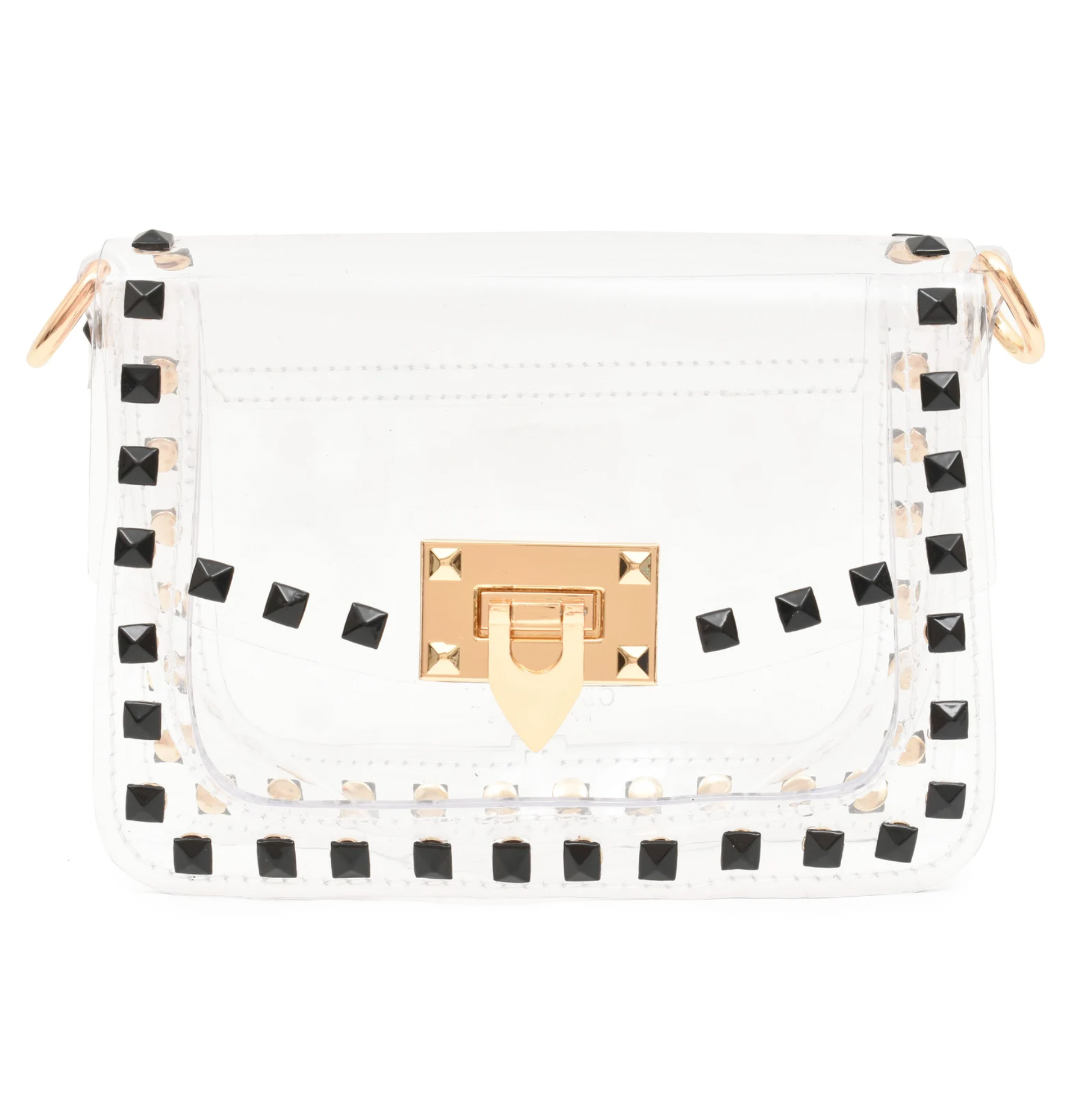 Clear Crossbody Bag - Gold Hardware