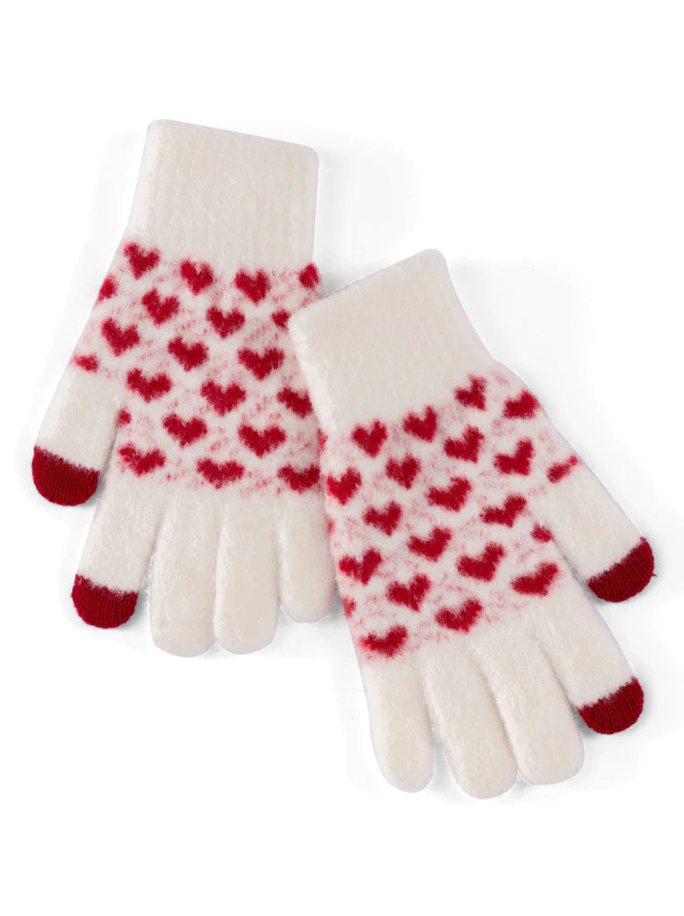 Shiraleah Heart Touchscreen Gloves