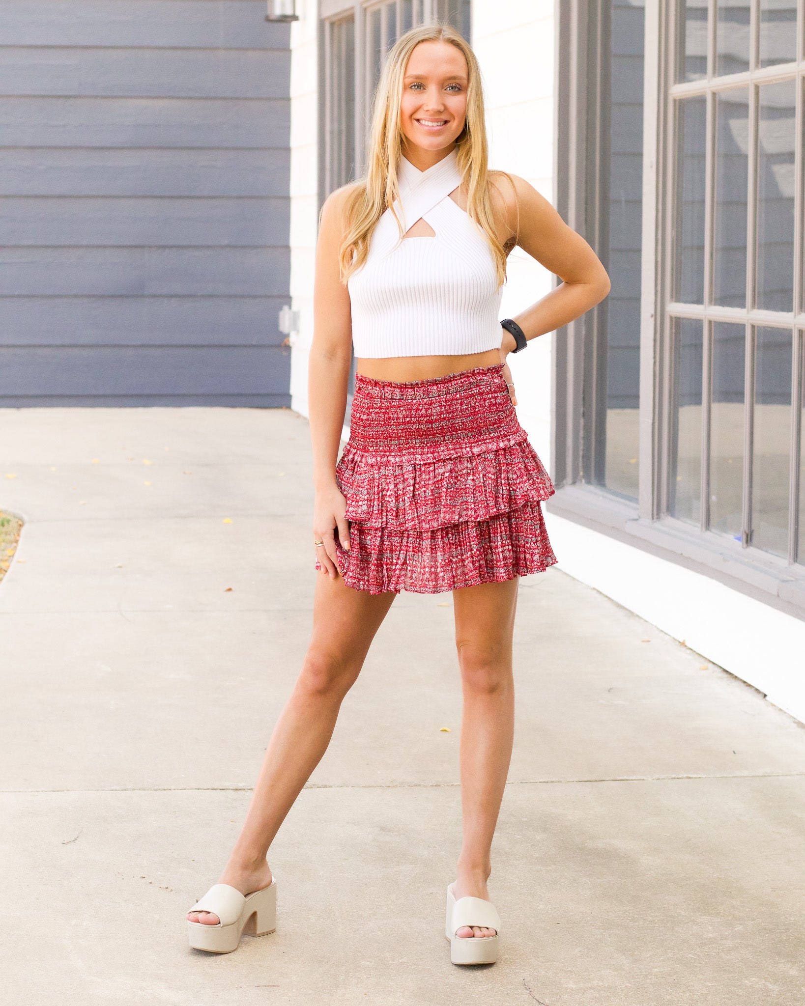 Amore Skirt - Red Print