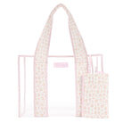 Floral-patterned bag on a white background