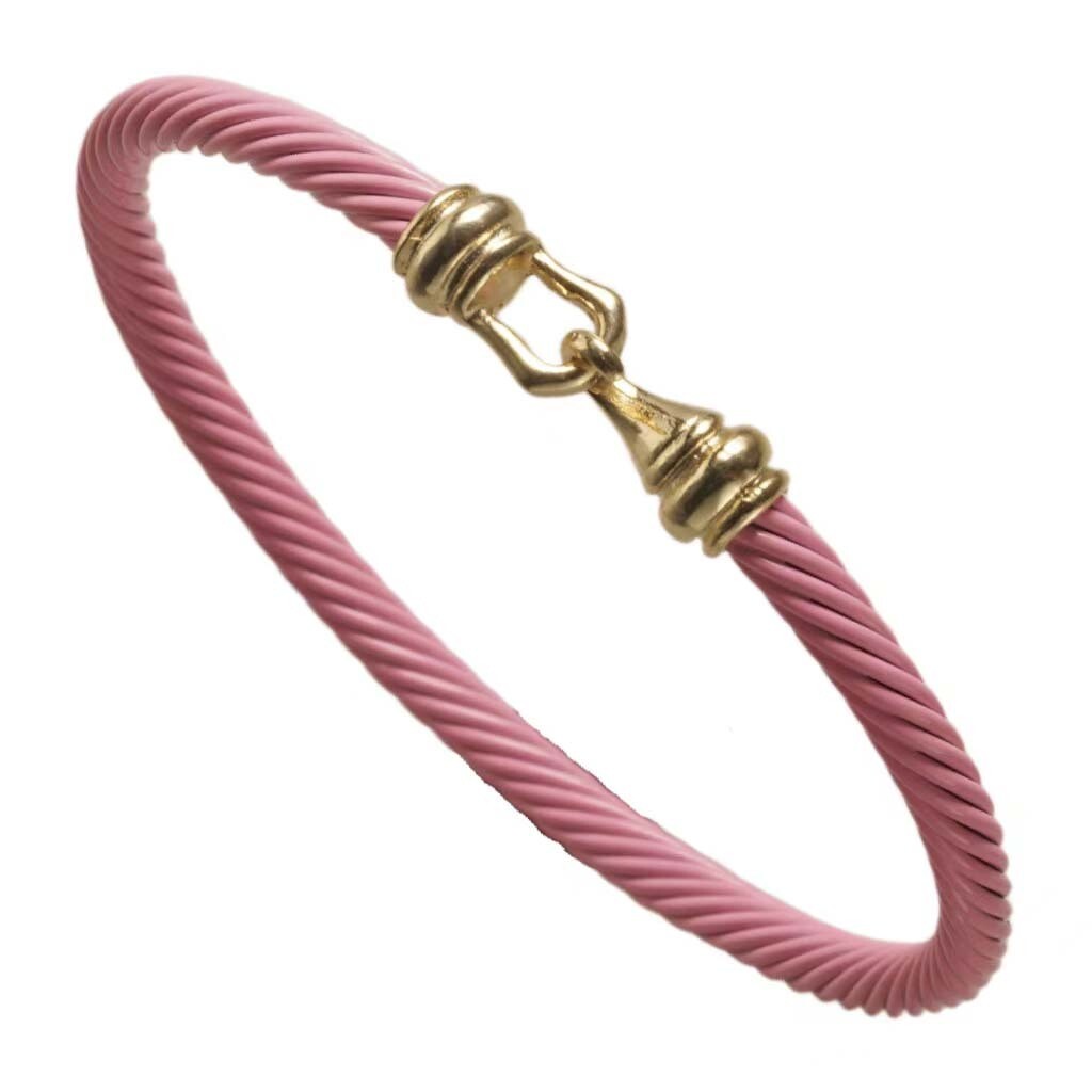 Pink Cable Latch Bracelet