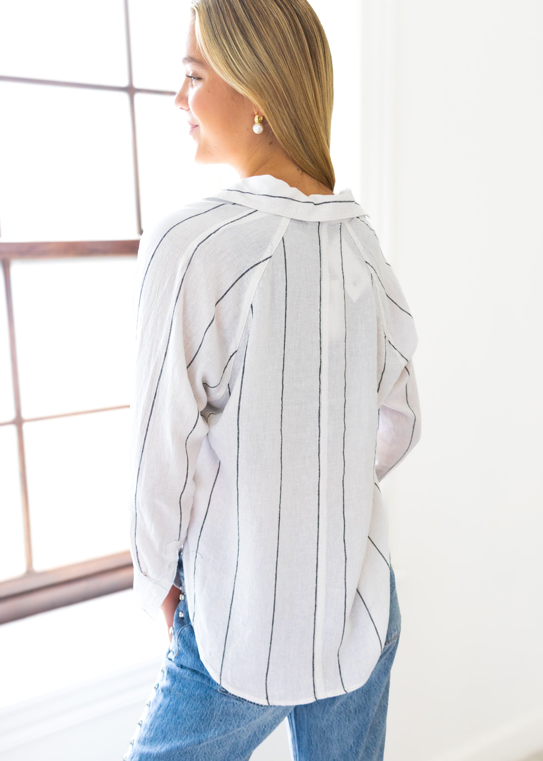 トップス macc I.N.C. International Concepts Women's Linen-Blend One