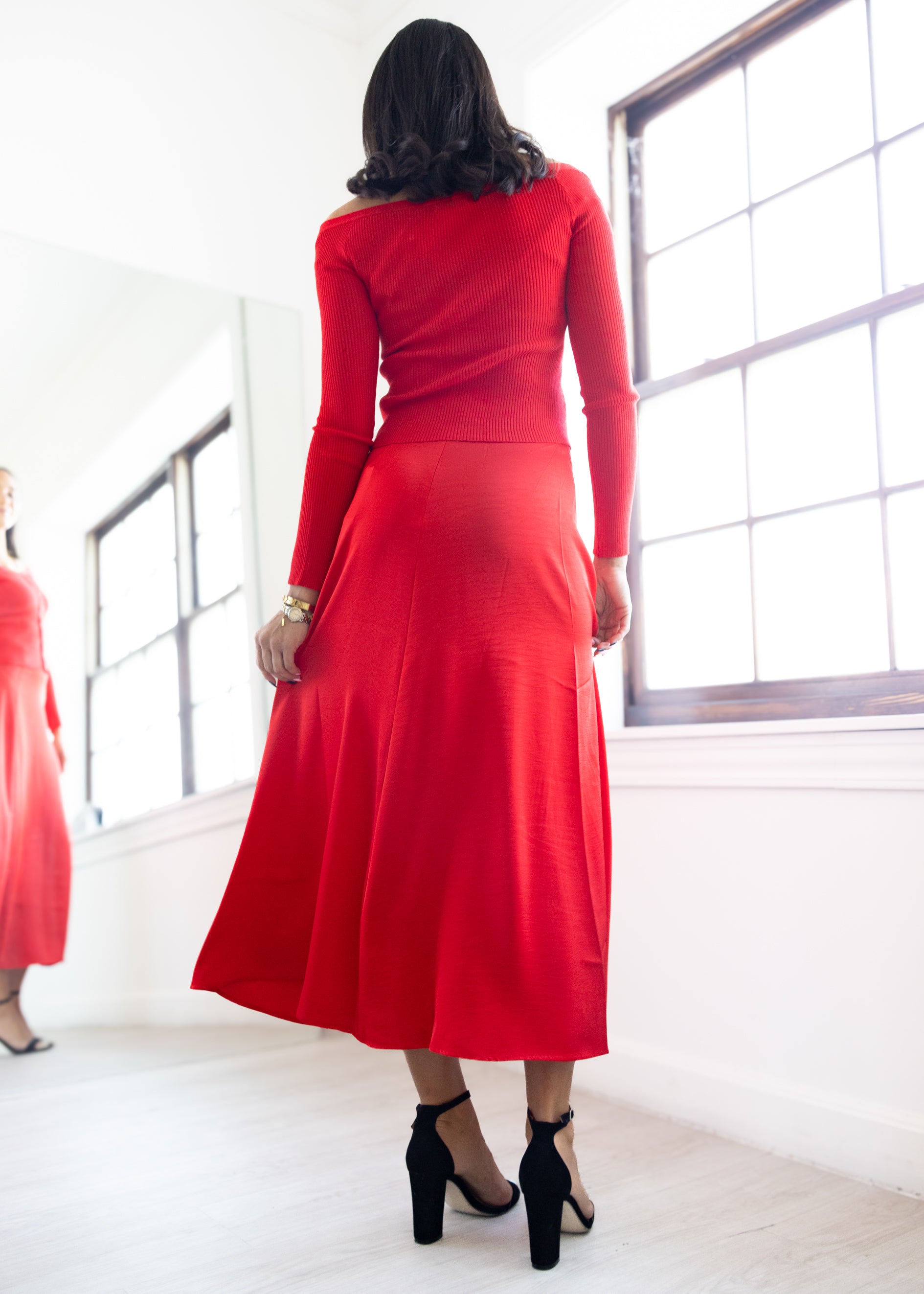 Z Supply Northpointe Midi Skirt - Festive Red – MAC Collection
