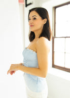 mini blue top