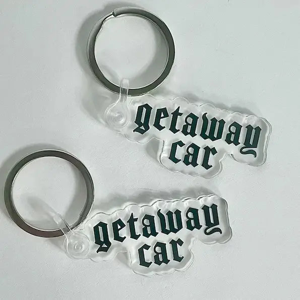 Getaway Car Acrylic Keychain