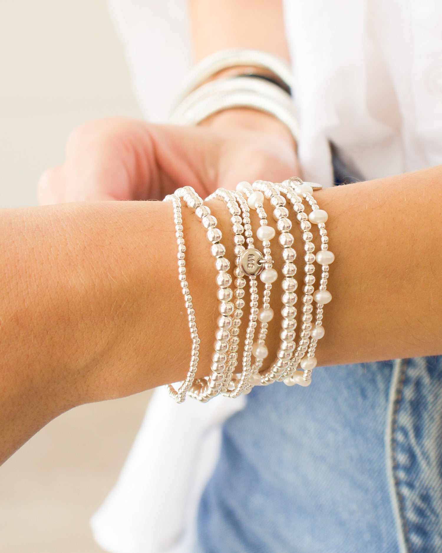 Stacked By MAC Sterling Silver Bracelets - 4MM