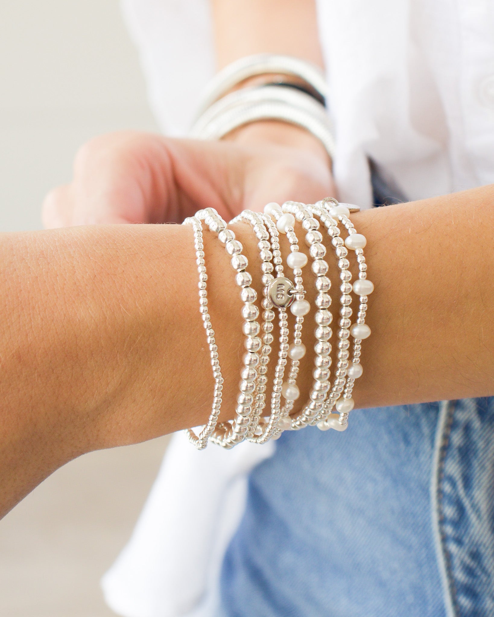 Stacked By MAC Sterling Silver Bracelets - 3MM