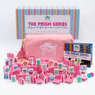Pink Mahjong set with packaging labeled 'The Prism Series' on a white background